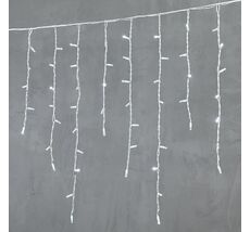 Гирлянда Бахрома 3,2 x 0,9 м Белая 220В, 168 LED, Провод Белый Каучук, IP65 LL168-8-2W