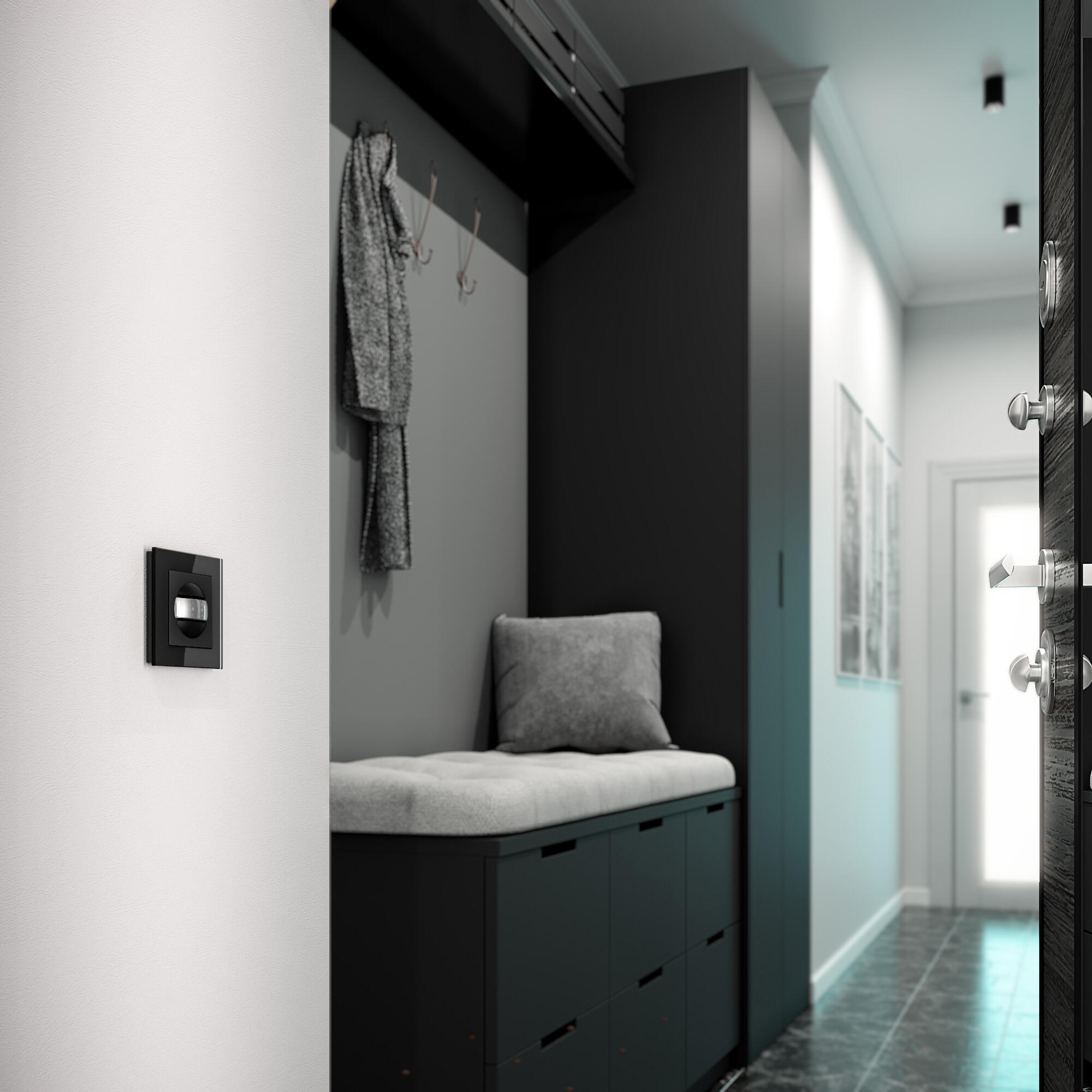 Датчик движения (черный) Werkel a054898_WR