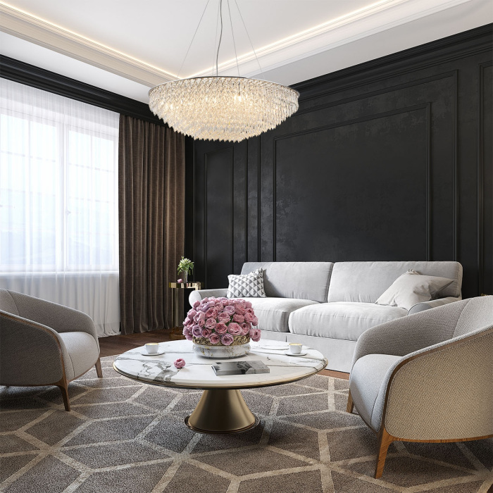 Подвесная люстра хрусталь Indigo V000369