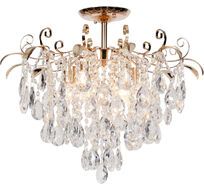 Потолочная люстра хрустальная на штанге E27*60W Escada 1123/6PL Gold_ESC