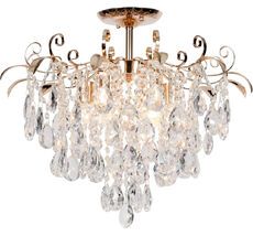 Потолочная люстра хрустальная на штанге E27*60W Escada 1123/6PL Gold_ESC