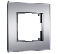 Рамка на 1 пост Senso (серебряный, стекло soft-touch) Werkel a064568_WR
