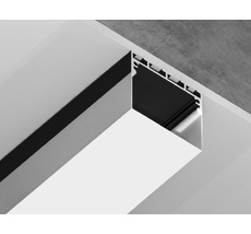 Алюминиевый профиль накладной/подвесной "Profile System" 42*45 для светодиодной ленты до 33,4мм Ambrella Light ILLUMINATION GP3070BK_AMB