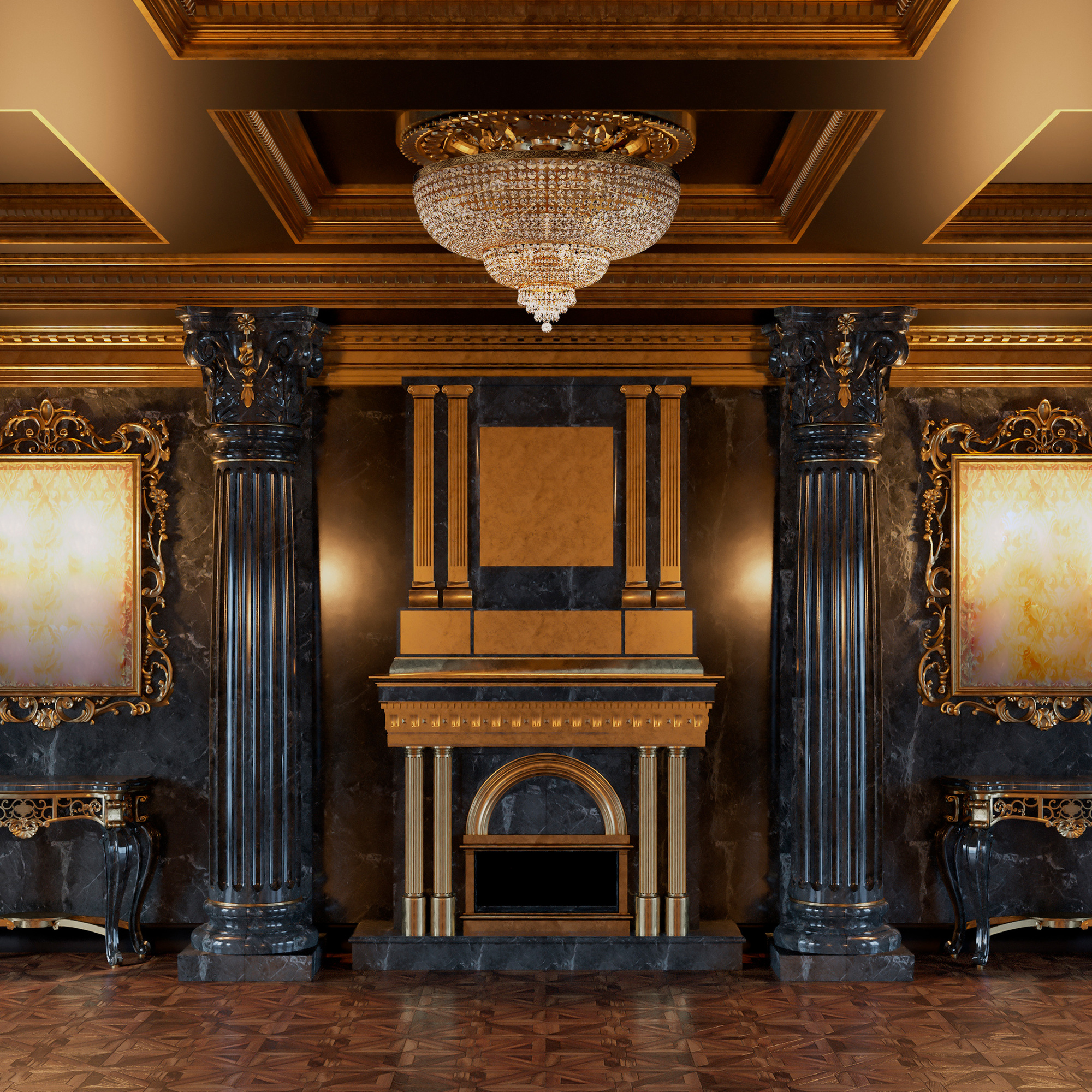 Хрустальная люстра Maytoni DIA890-CL-18-G_MY