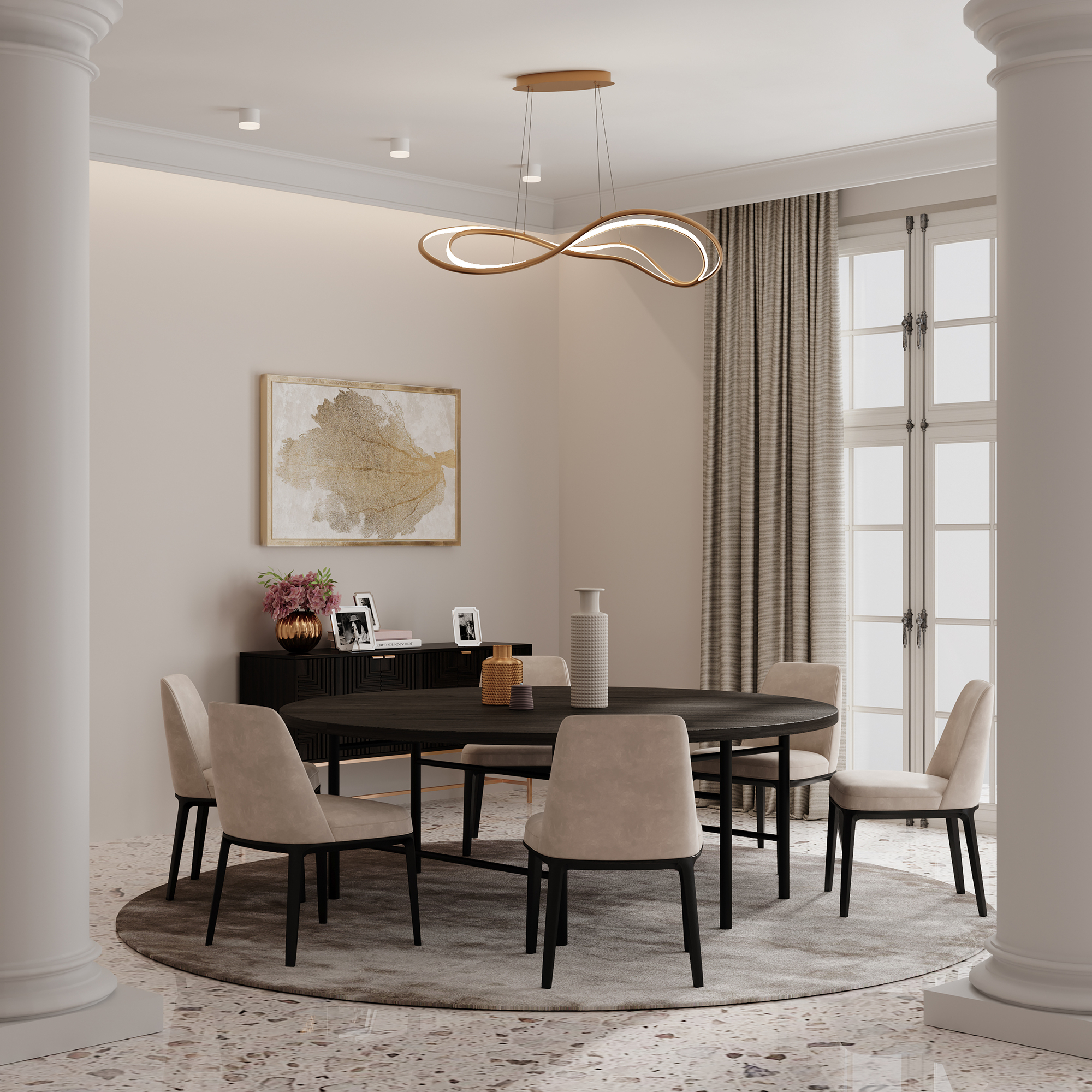 Подвесной светильник Maytoni Plons MOD283PL-L65BS3K_MY