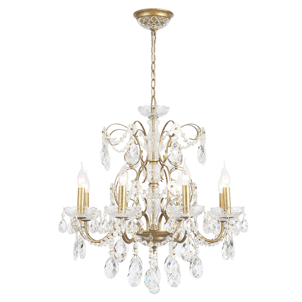 Подвесная люстра Crystal Lux ODELIS ODELIS SP8 GOLD_CR