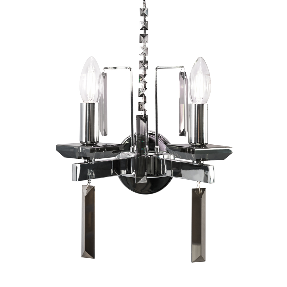 Бра Crystallux MARRON MARRON AP2 CHROME_CR