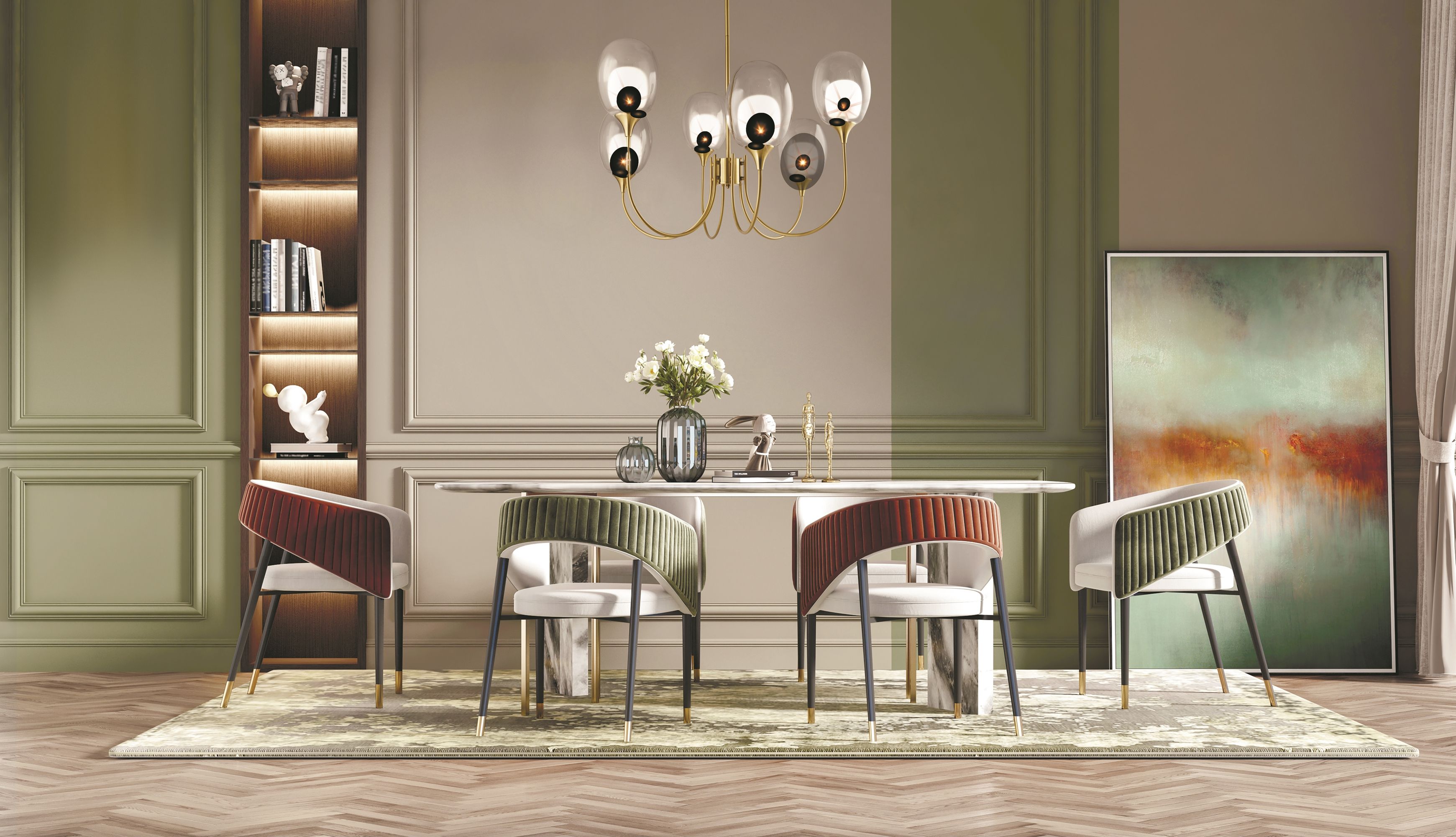 Подвесная люстра Maytoni Aura MOD016PL-06BS_MY