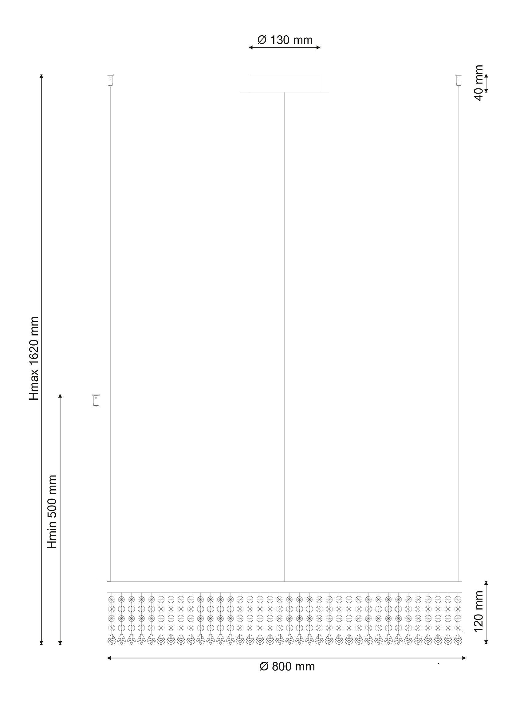 Подвесная люстра Lucia Tucci ECLIPSE eclipse 1672.1 D800 LED