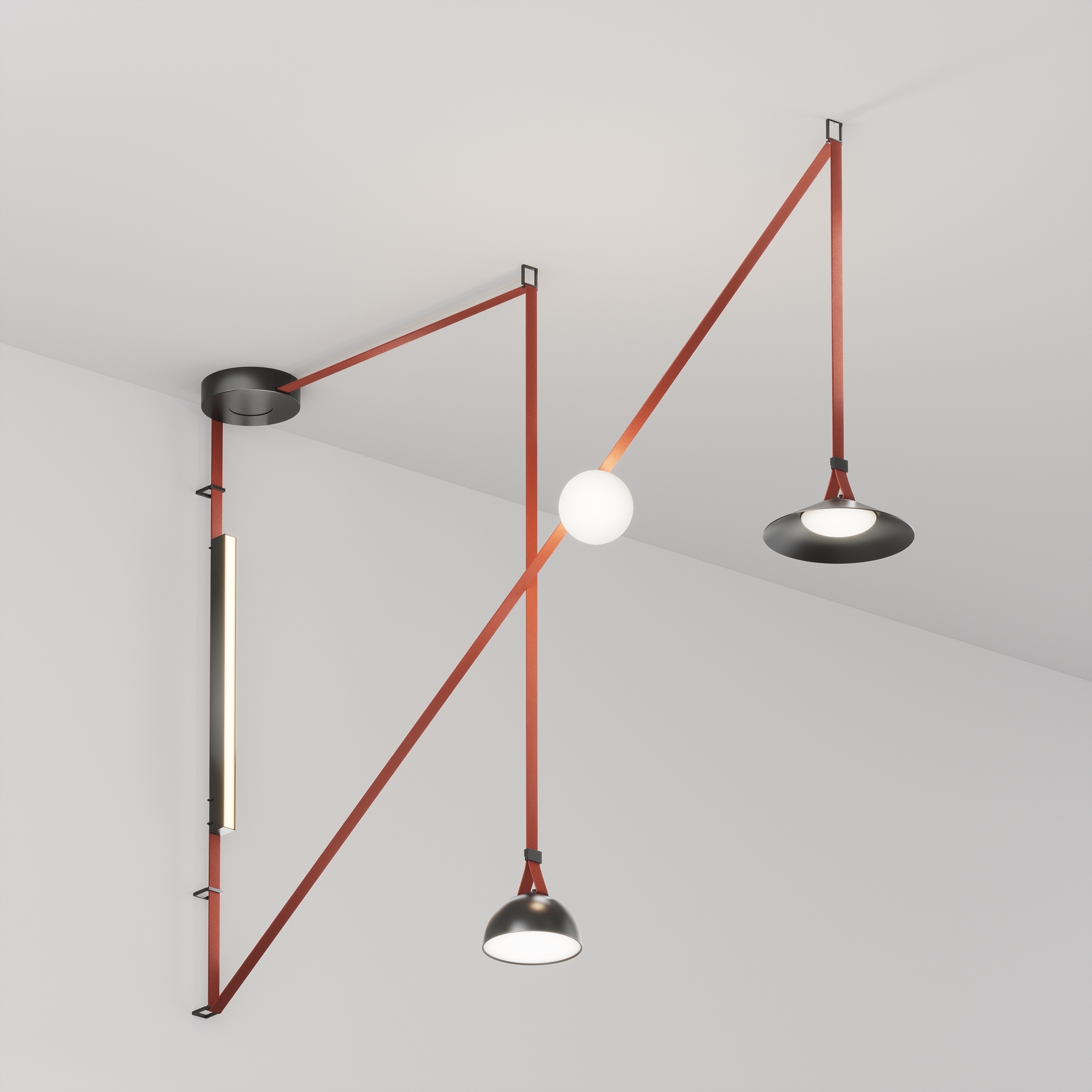 Комплект текстильной подвесной системы Maytoni TFC-Par-CW01-R_MY