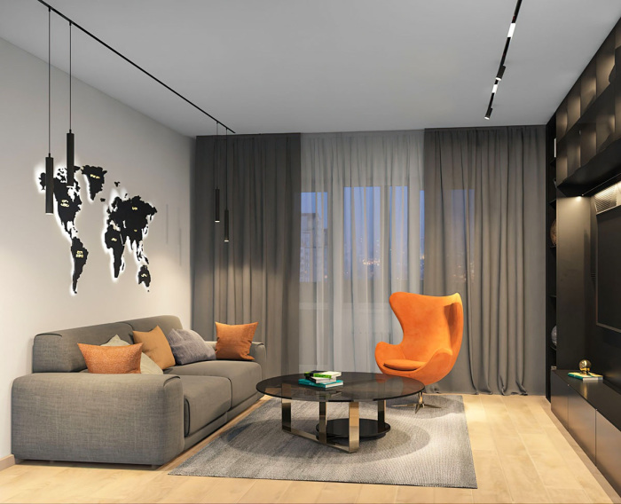 Трековый светильник однофазный Denkirs Smart DK8008-BK