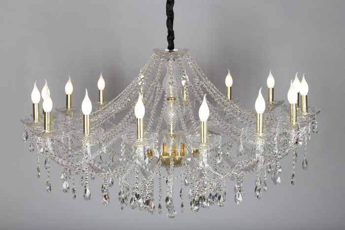 Большая люстра хрустальная Omnilux OML-70003-16