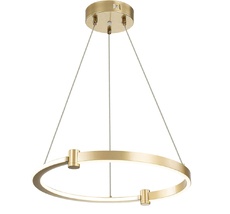 Подвесная люстра (+ночной режим) с пультом светодиодная (14015/1P Gold) Indigo V000077L