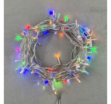 Светодиодная нить 10м, 24V, прозр. пр. мульти (мерцание БЕЛЫЙ ДИОД), PST100BLW-10-1M