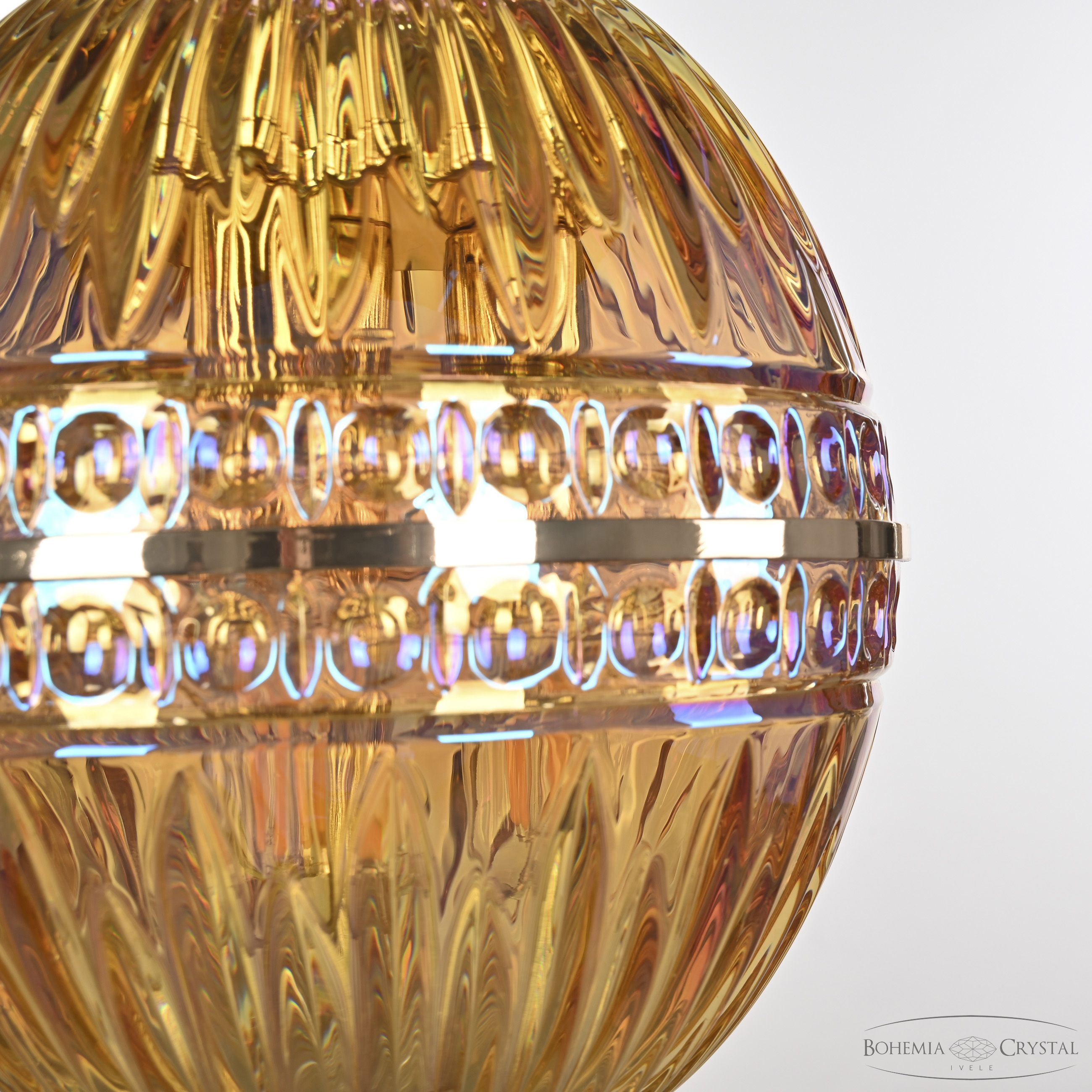 Подвесной светильник Bohemia Ivele Crystal 5480/18 G Shampan/M-1G_BI