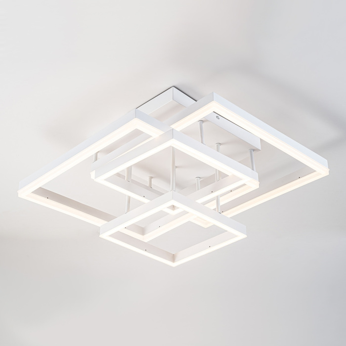 Потолочная люстра с пультом светодиодная Escada 10229/4LED White_ESC