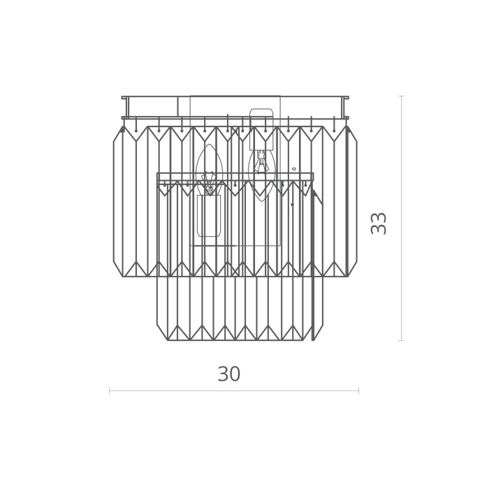 Настенный светильник Divinare Nova 3001/01 AP-2_DI