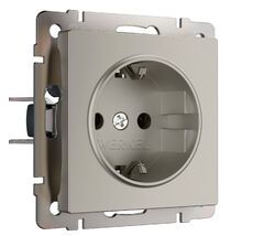 Встраиваемая розетка с заземлением и шторками Werkel a069463_WR