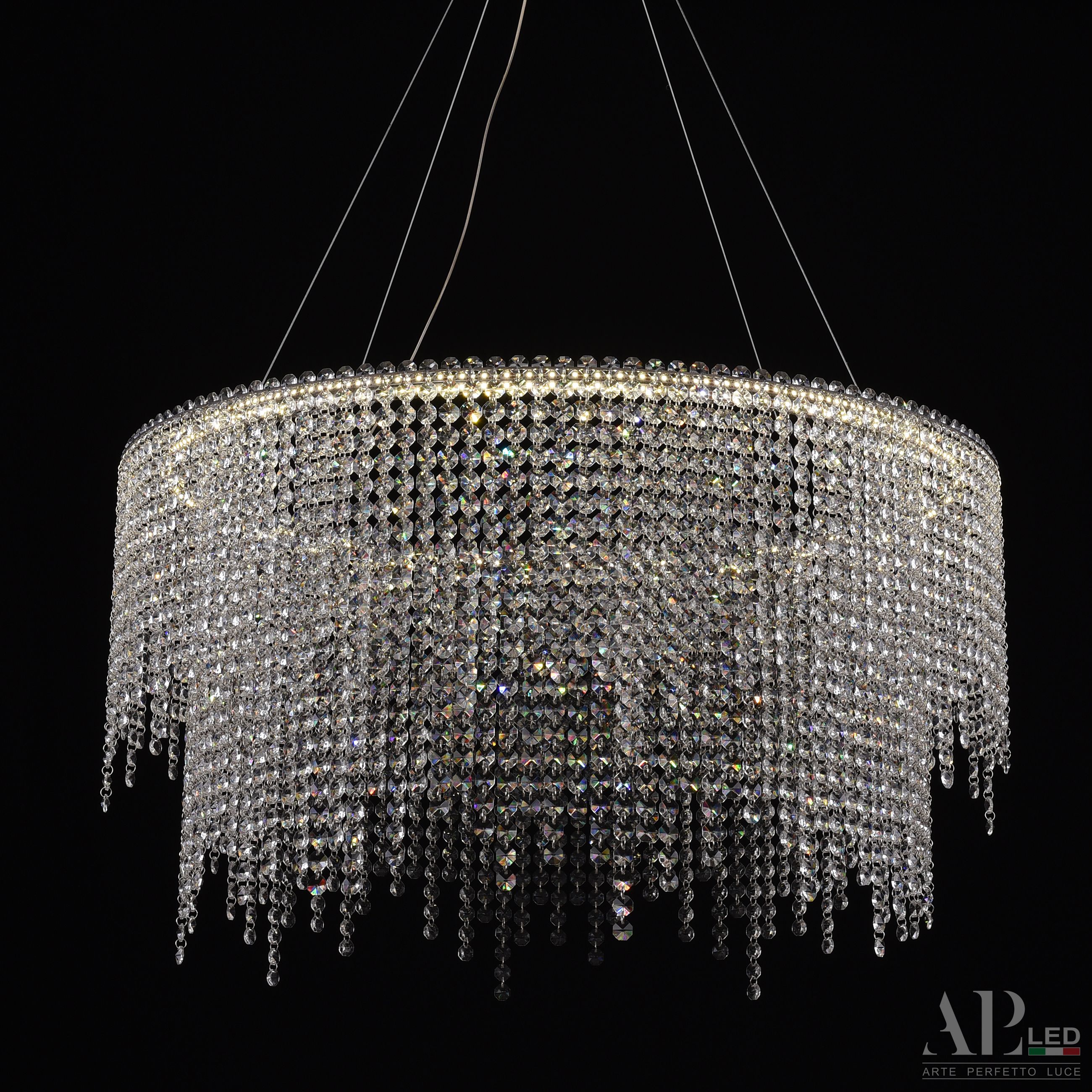 Хрустальная люстра APL LED Sicilia SH02.73.D.Ni.4000_BI