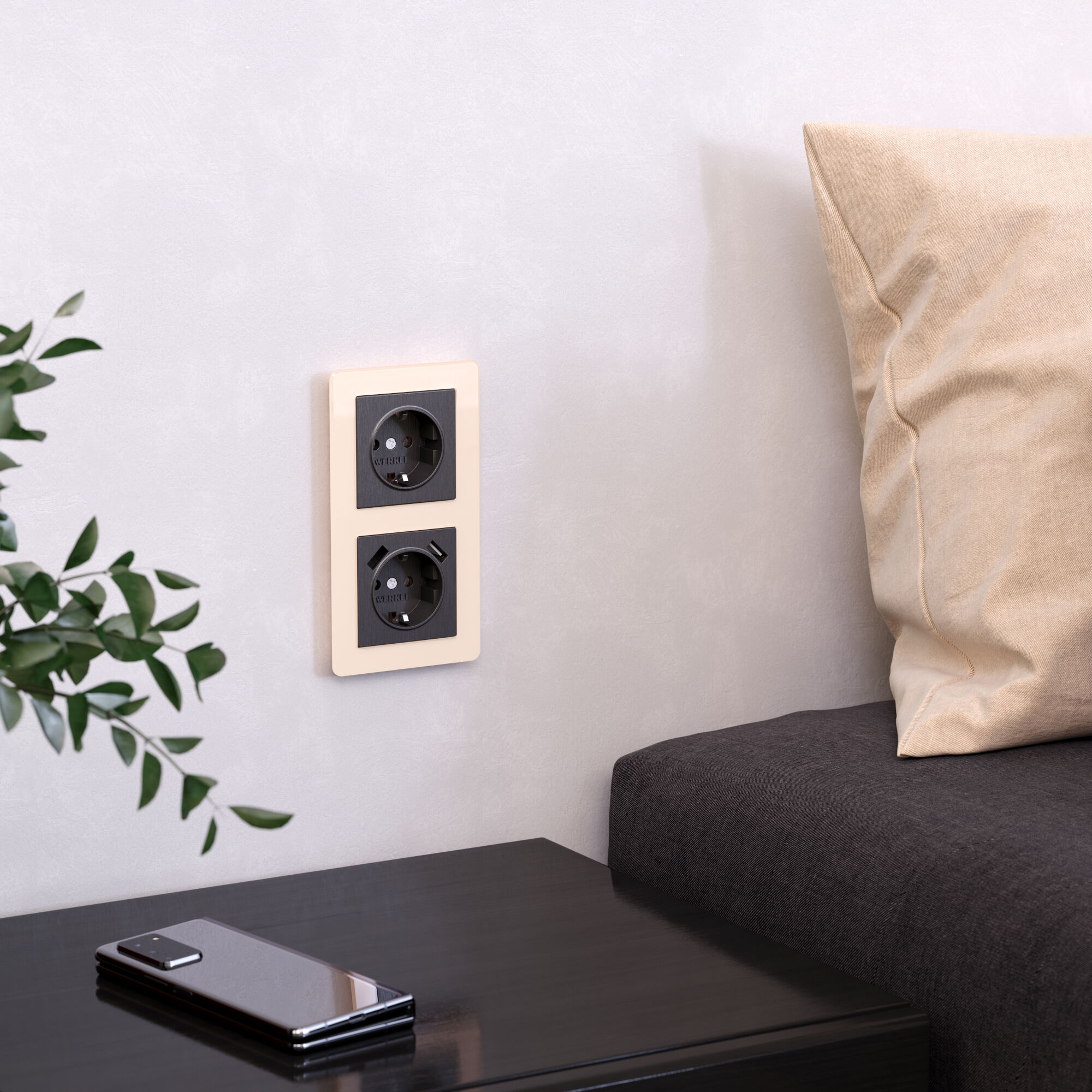 Рамка на 2 поста Acrylic айвори Werkel a060538_WR