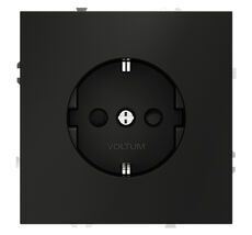 Розетка встраиваемая VOLTUM S70 с заземлением и защитными шторками, 16А VLS040208