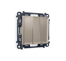 Выключатель трехклавишный Ambrella Volt ALFA QUANT MA365010_AMB