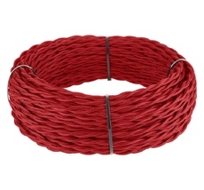 Ретро кабель витой 2х1,5 (красный) Werkel a050826_WR