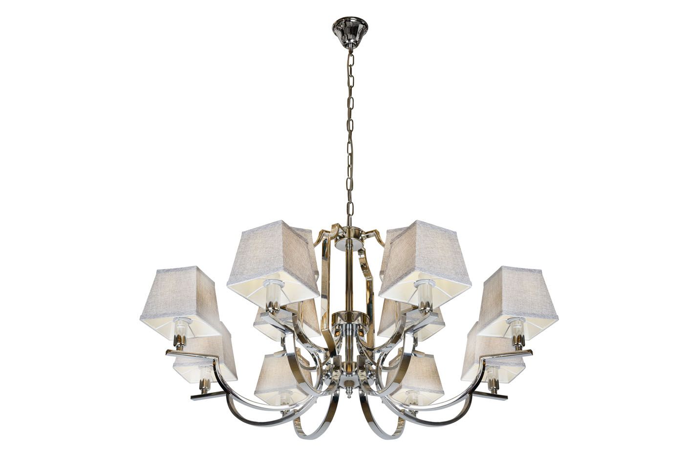 Подвесная люстра ILamp Hilton 6943-8+4 CR_IP