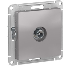 ТВ-розетка встраиваемая проходная (алюминий) Systeme Electric ATN000392