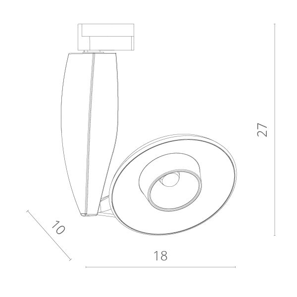 Спот Track Lights A4235PL-1WH