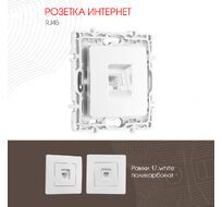 Розетка интернет RJ45 Arte Milano 217.45-1.white