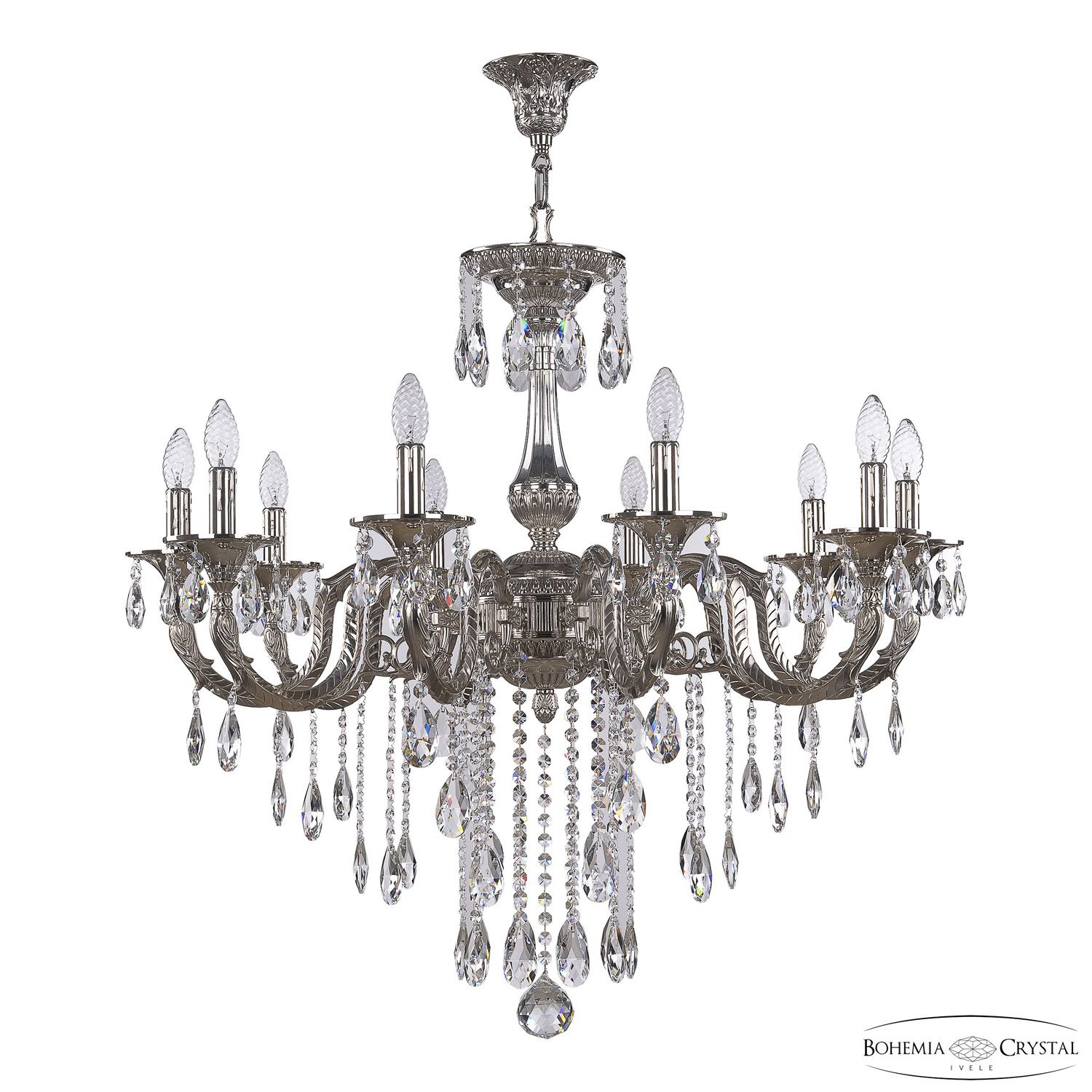 

Хрустальная люстра Bohemia Ivele Crystal 73122/10/300 B Ni, 73122/10/300 B Ni