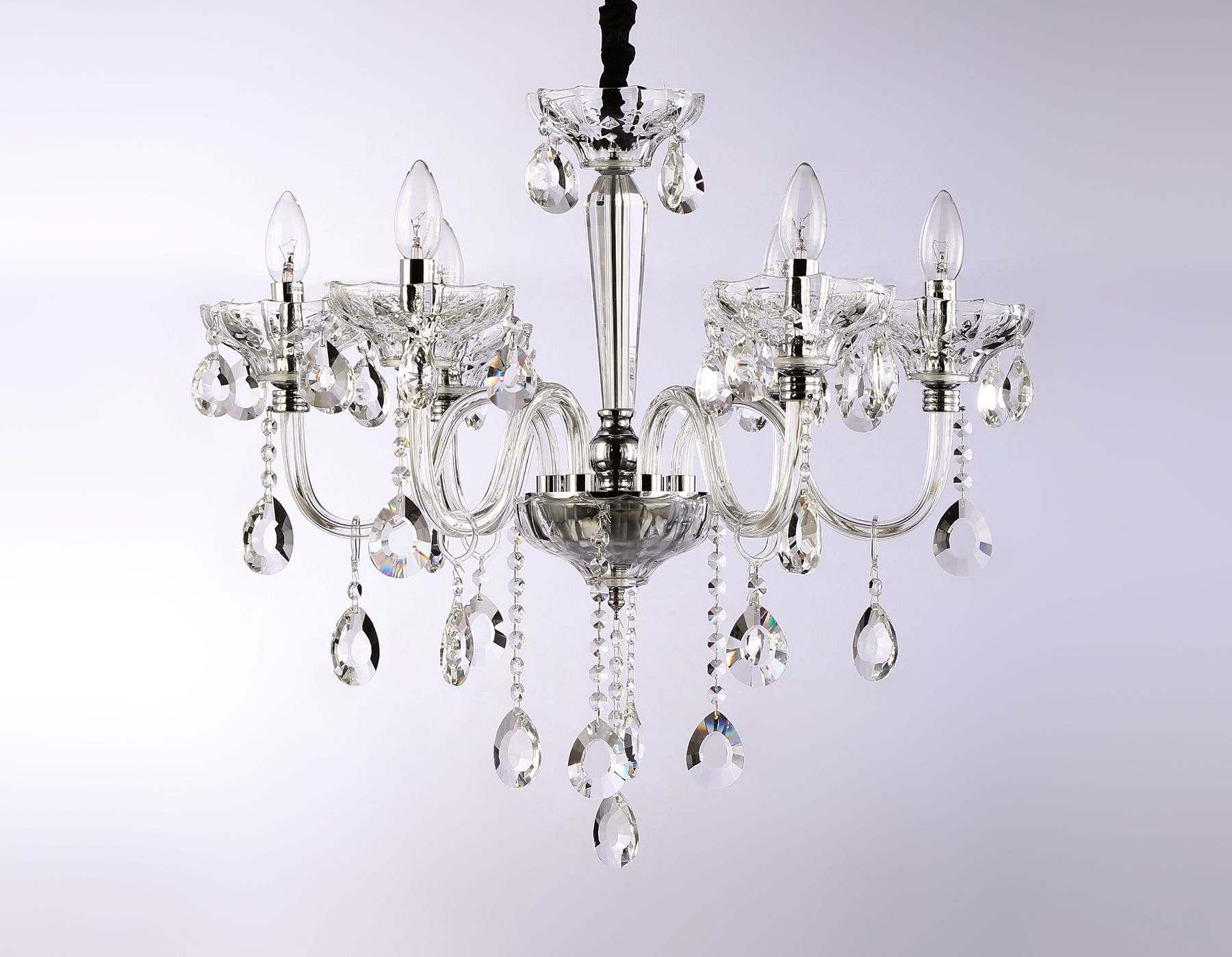 Подвесная люстра Ambrella light с хрусталем Traditional TR4900_AMB