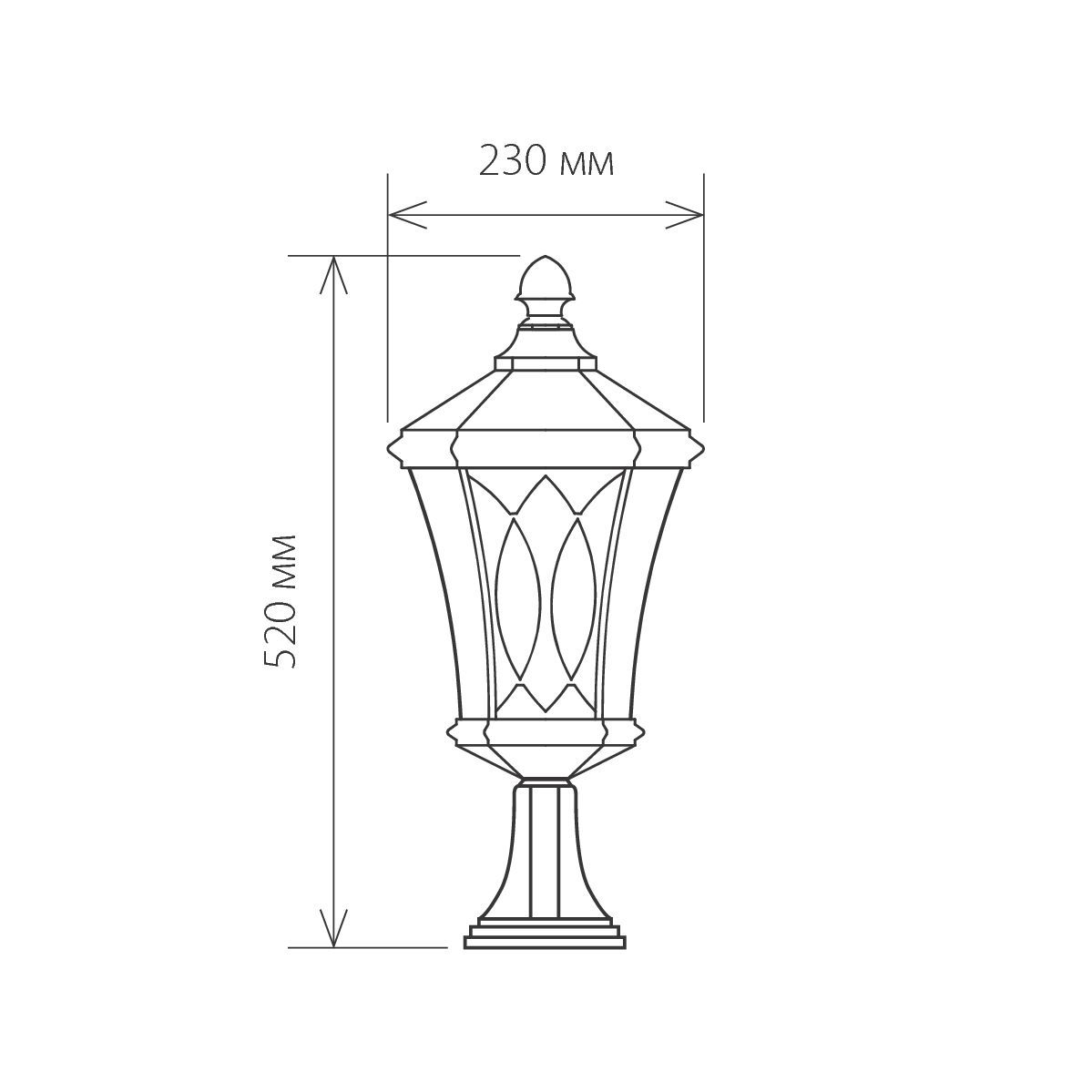 Уличный ландшафтный столбик Virgo a031922_ES