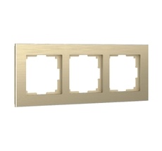 Рамка на 3 поста (шампань) Aluminium a052314_WR