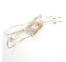 Сетевой шнур с диммером 230V 2м, прозрачный, DM103-200W 23058 Feron 23058_FR