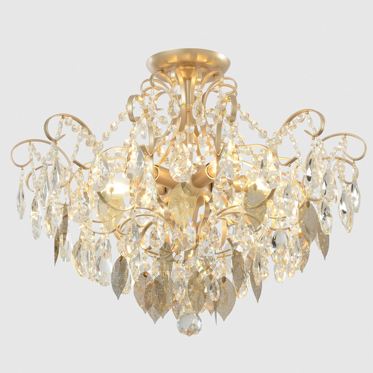 Потолочная люстра Crystal Lux ESMIRALDA PL6 GOLD_CR