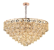 Подвесная люстра Newport 5265+16/C gold_NP