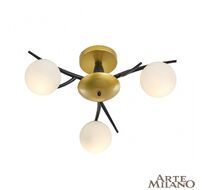 Потолочная люстра Arte Milano Neapolis 273408/3 BK/GD