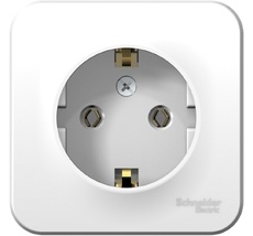 Розетка накладная с заземлением (белый) Systeme Electric BLNRA010101