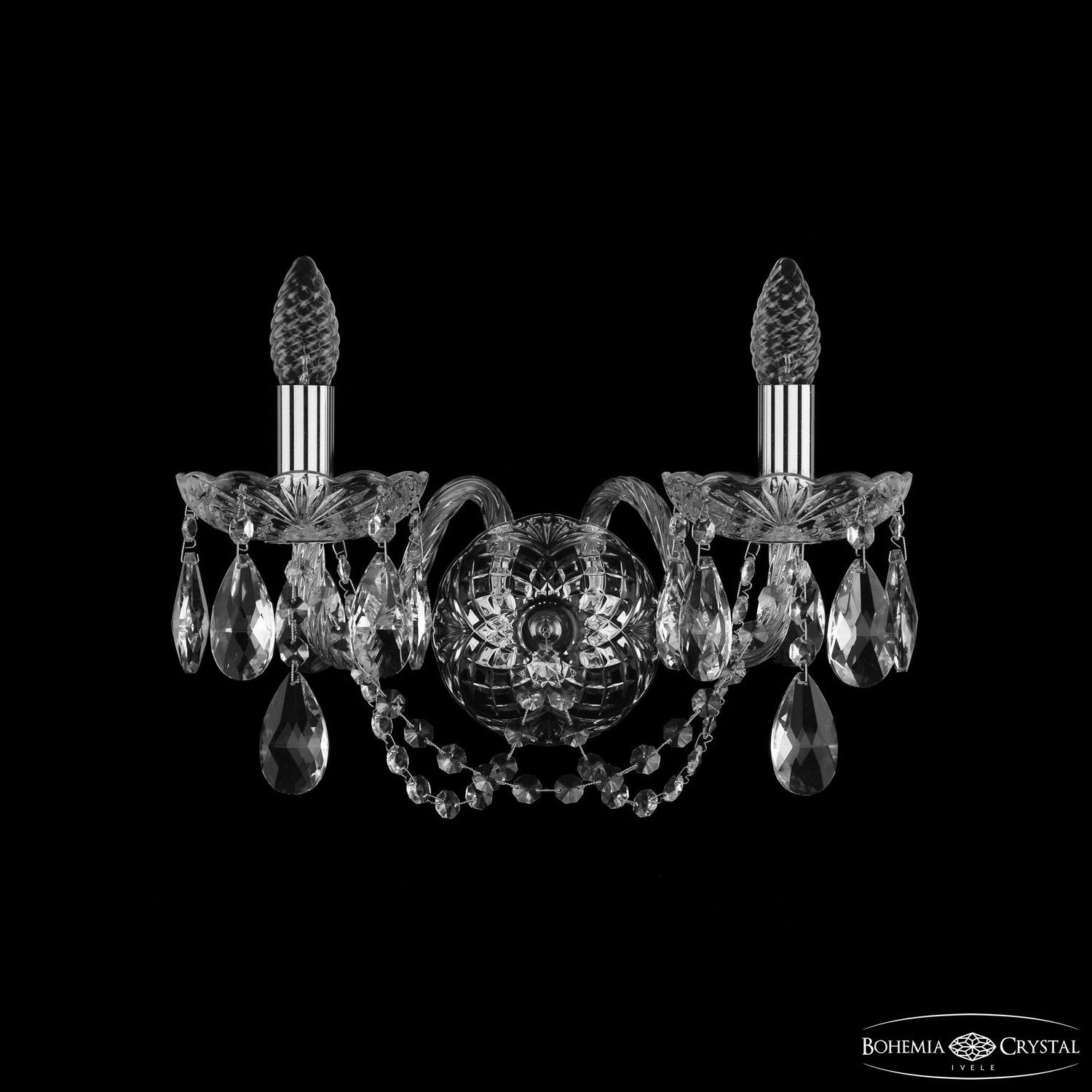 

Бра Bohemia Ivele Crystal 1402B/2/160/XL Ni, 1402B/2/160/XL Ni
