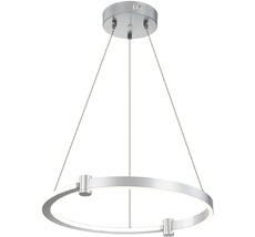 Подвесная люстра (+ночной режим) с пультом светодиодная (14015/1P Silver) Indigo V000078L