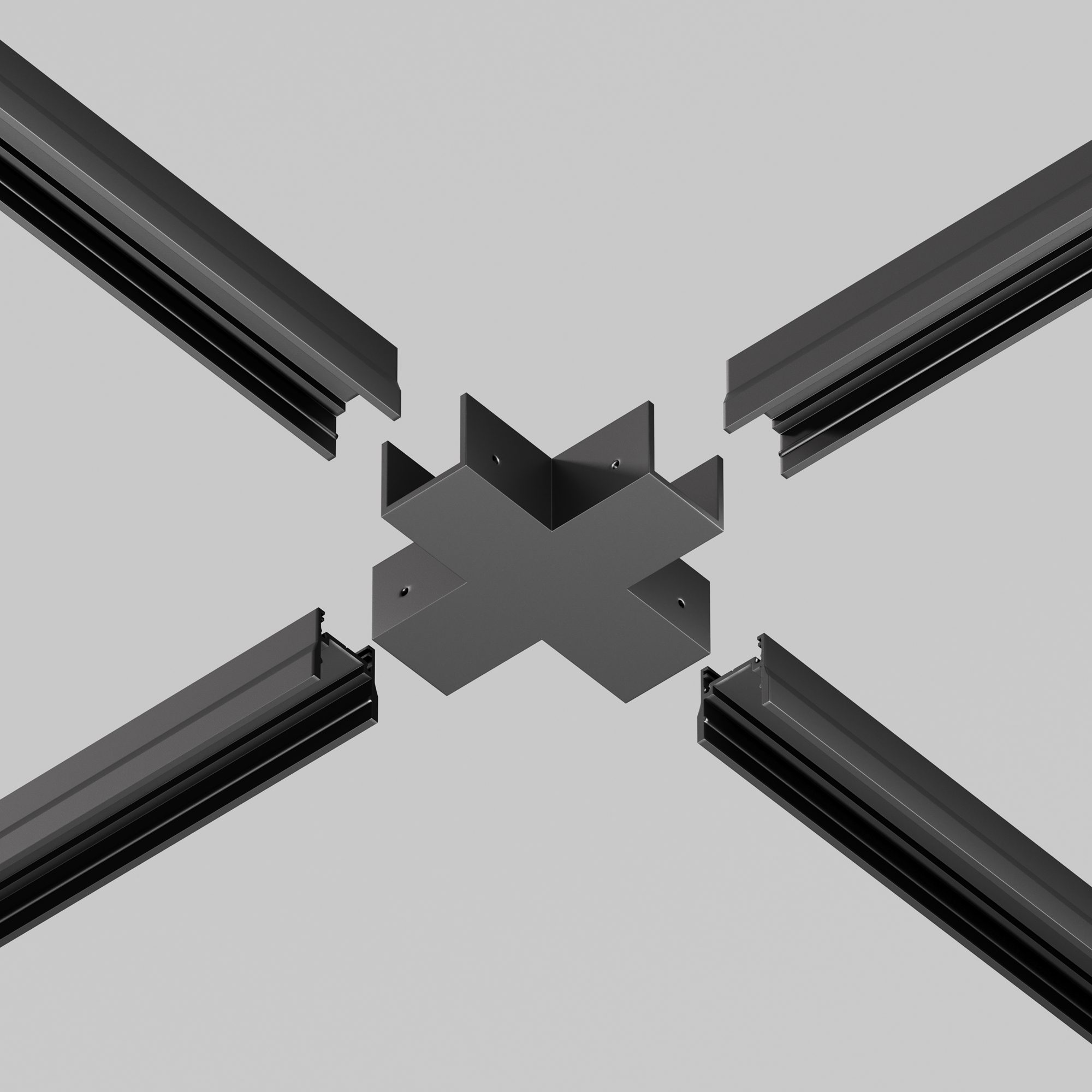 Коннектор X-образный для уличной трековой системы Maytoni Elasity IP O-TR001-CC_MY