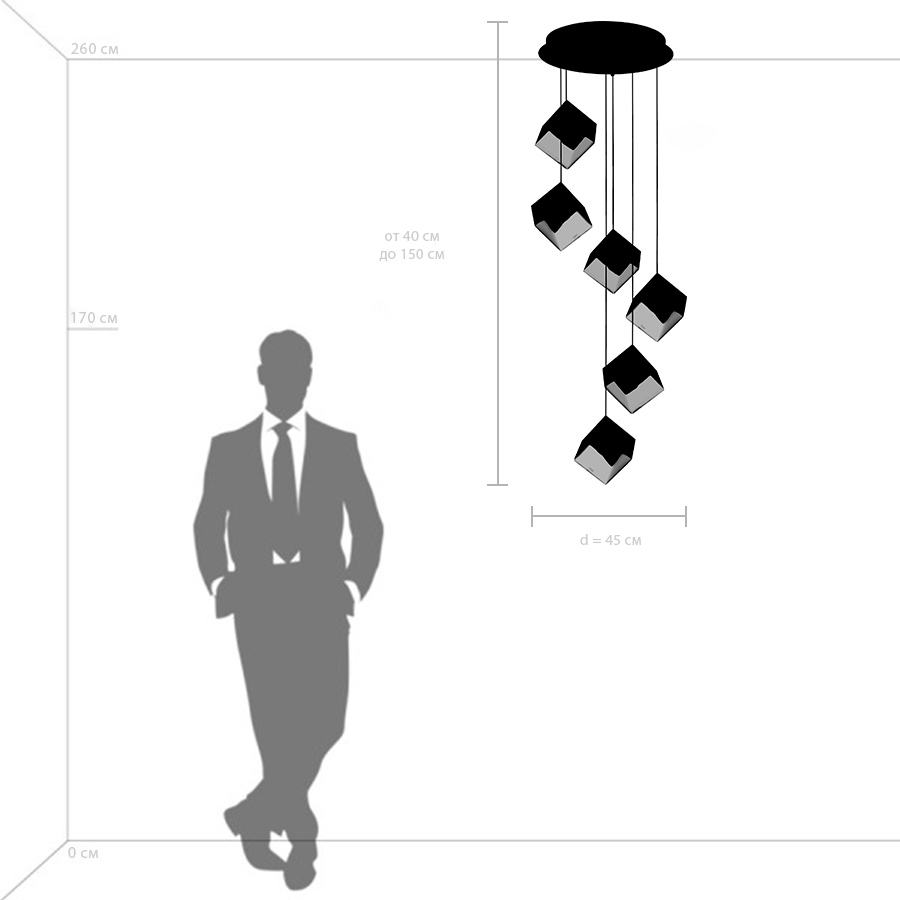 Подвесной светильник Lightstar Qubica 805569_LS