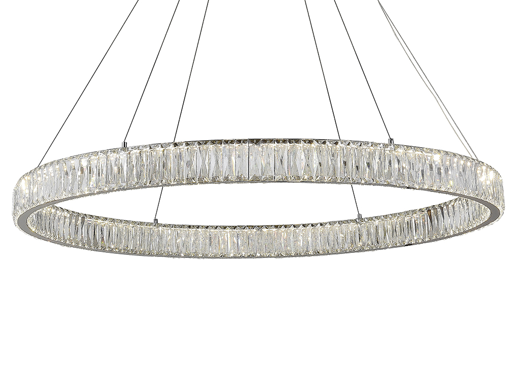 Подвесная люстра Newport CRYSTAL 8240N/100 chrome_NP
