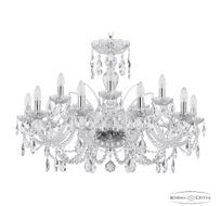 Хрустальная люстра Bohemia Ivele Crystal 105/10+5/300 Ni_BI