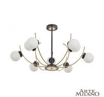 Потолочная люстра Arte Milano Neapolis 276169/9 BK/GD