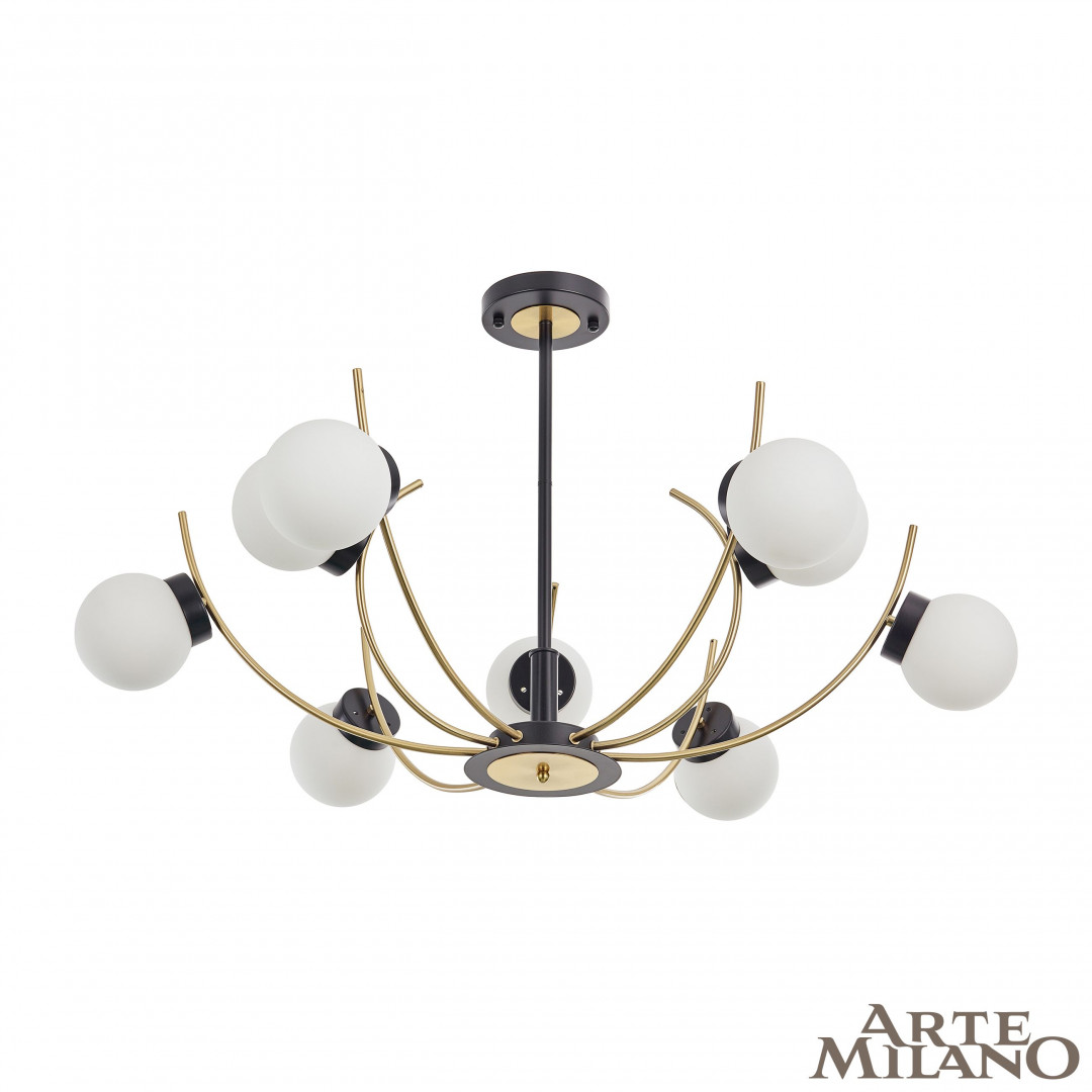 Потолочная люстра Arte Milano Neapolis 276169/9 BK/GD