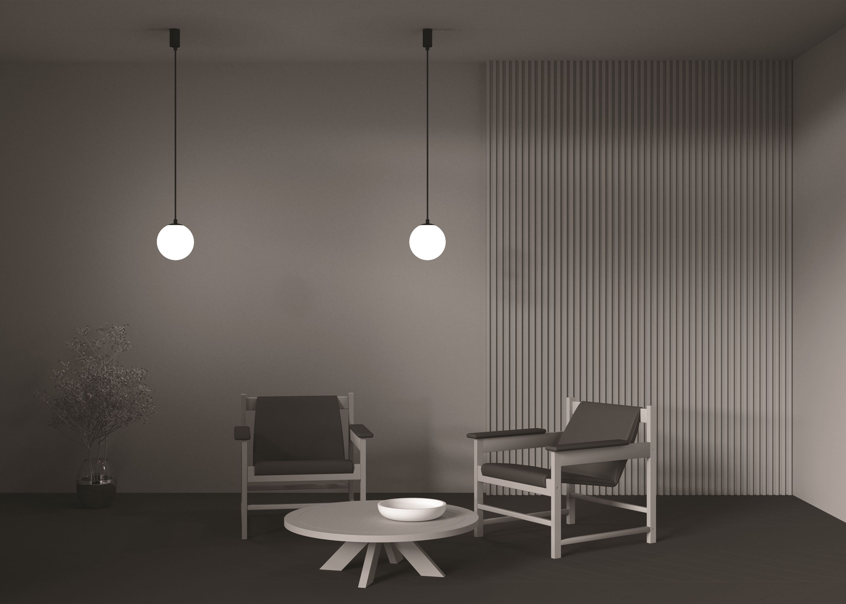 Подвесной светильник Maytoni Technical Luna P039PL-5W3K-20-B_MY