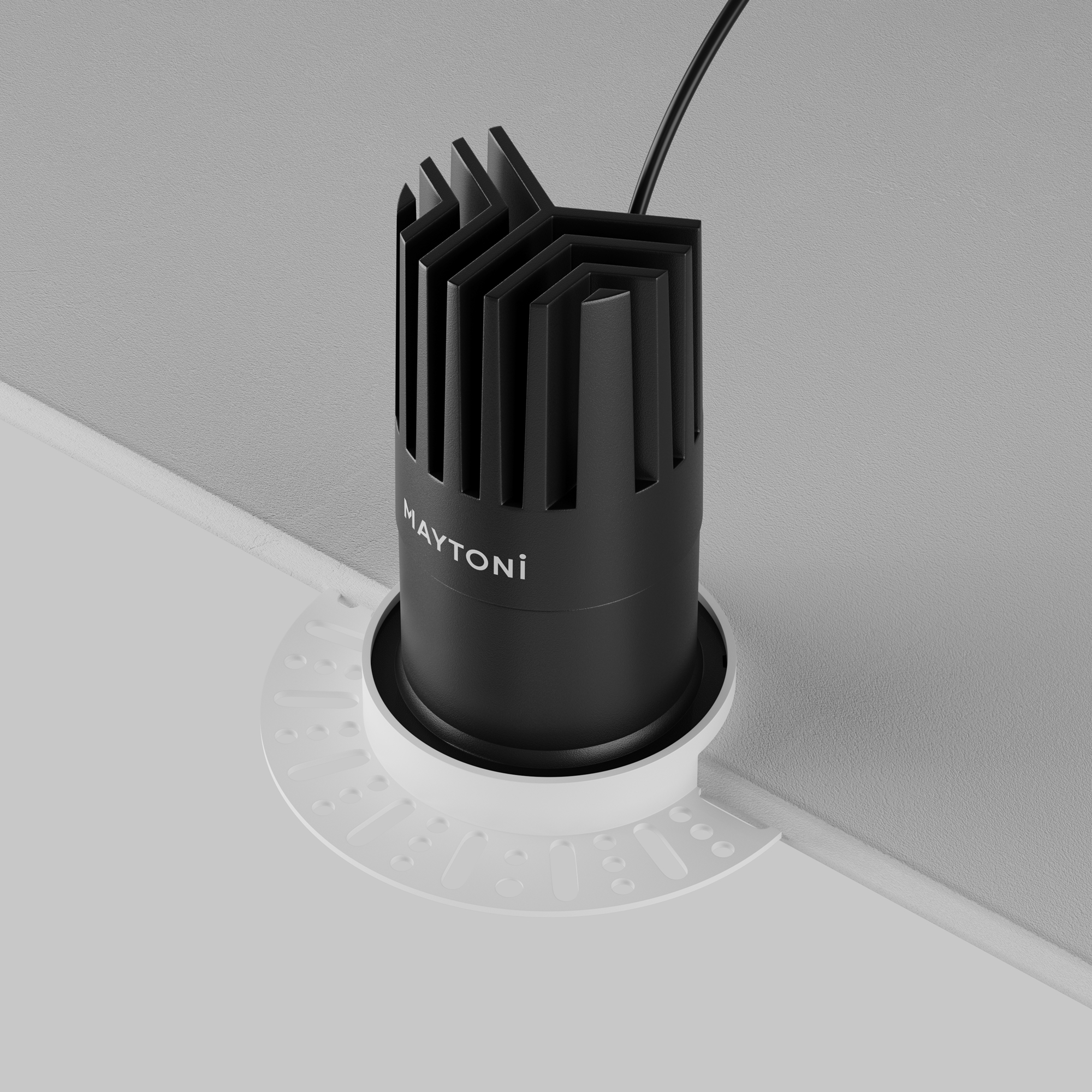 Встраиваемый светильник Maytoni Dip DL122-15W-4K-TRS-B_MY